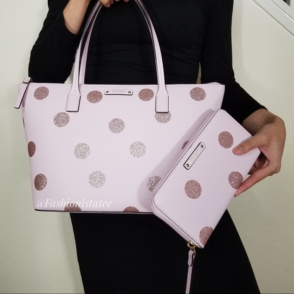 NWT KATE SPADE HANI HAVEN LANE SET TOTE & WALLET - Picture 2 of 8